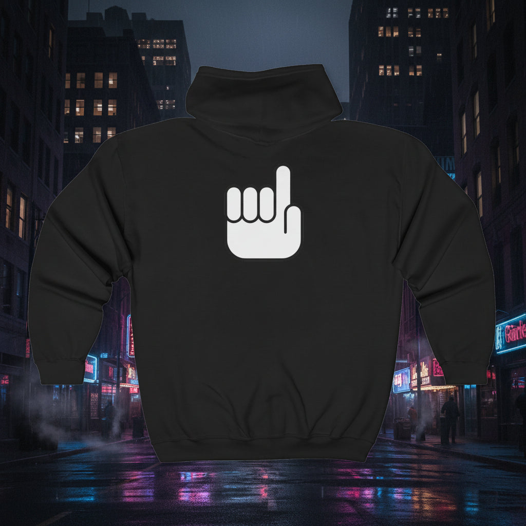 Black premium muslim gangster zip up hoody hoodie faith islam tawhid apparel
