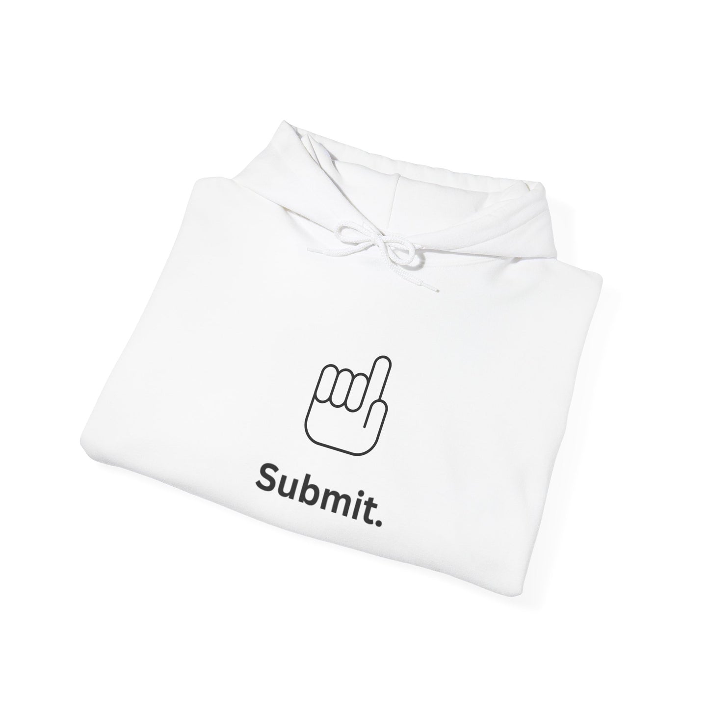 Unisex White Casual Comfort Hoodie Muslim Muslimah SUBMIT clothing apparel